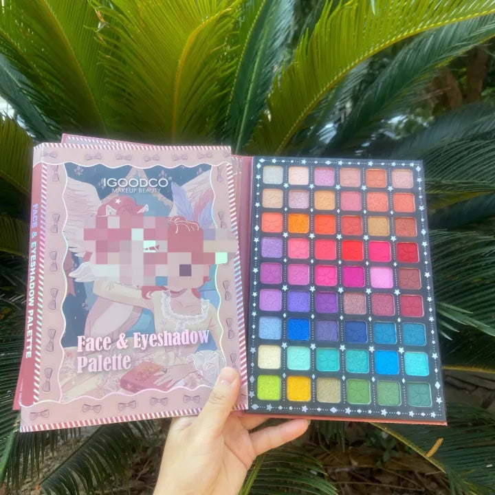 Igoodco Rose Eye Shadow 54 Colors Pearlescent Matte Glitter Eyeshadow Palette