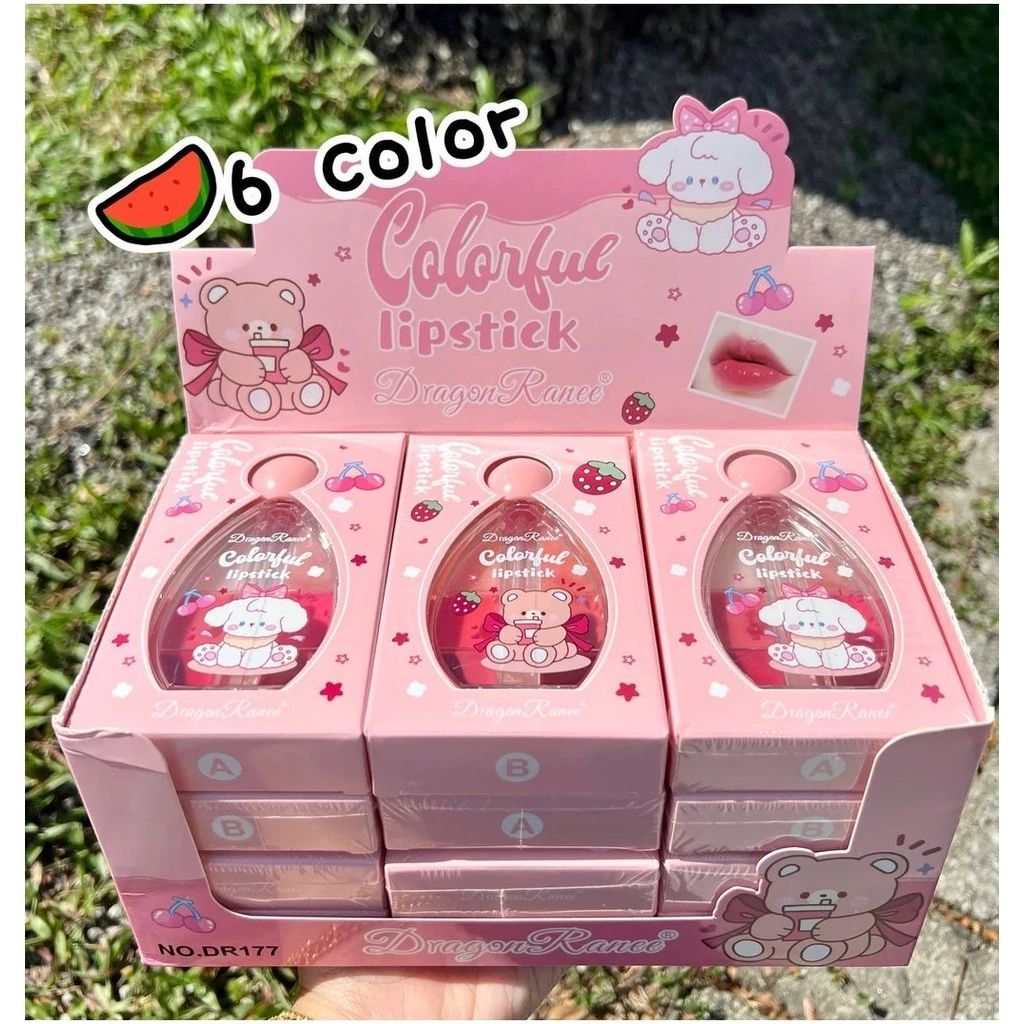 Dragon Ranee 6in1 Colorful Lipstick Moisturizing Glossy Lip