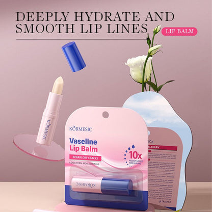 KORMESIC Repair Dry Cracks Vaseline Lip Balm 10x Moisturize Repairing