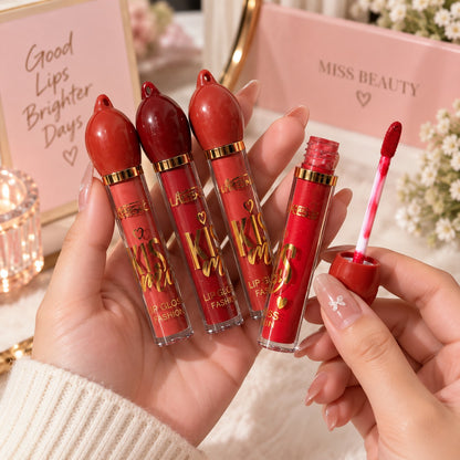 KS-ONE 12 Color Matte Lipgloss Set Smooth Long-Lasting Lip Makeup