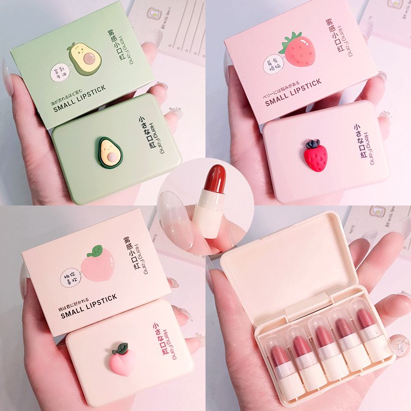 HengFang Mini Matte Lip Stick 5Pcs Set