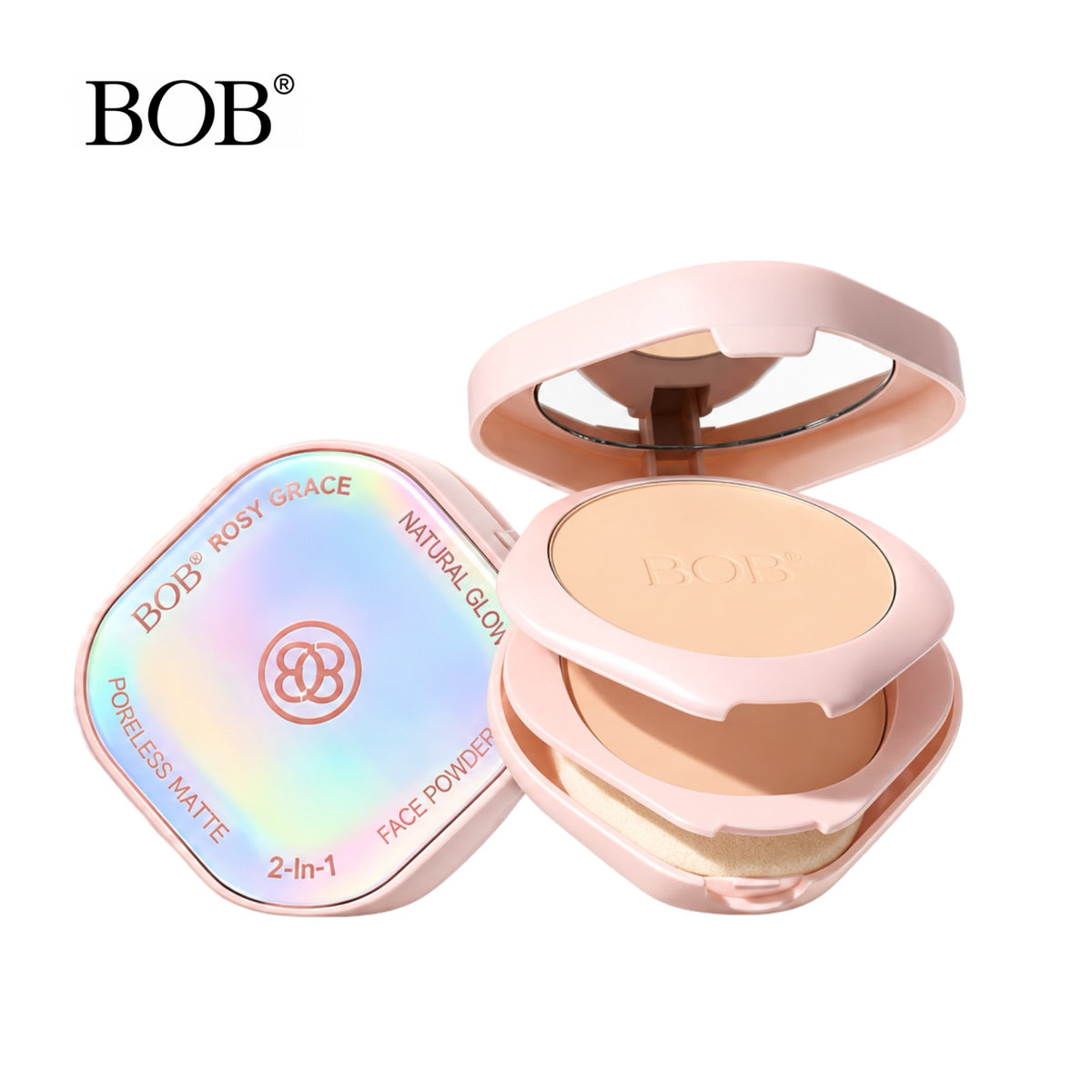 BOB Rosy Grace 2-in-1 Natural Glow Face Powder