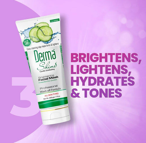 Derma Shine Cucumber Brightening Facial Mask 200g