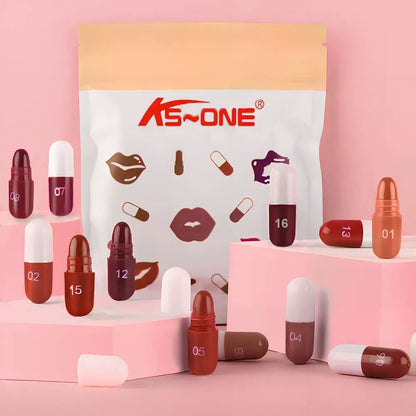 New 18pcs Mini Lipsticks Pouch