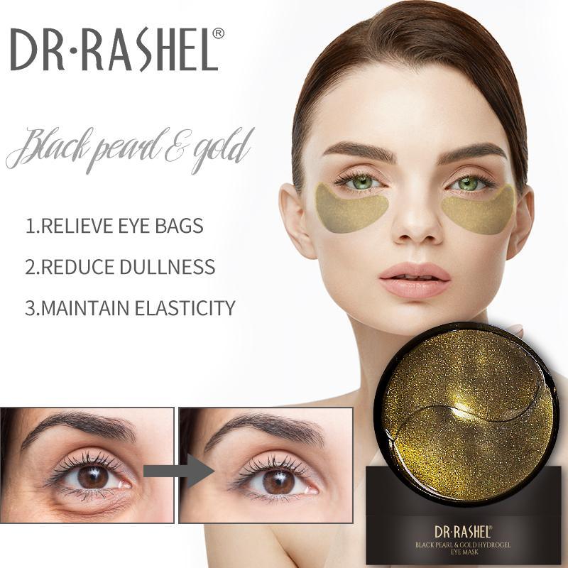 Dr.Rashel Black Pearl & Gold Hydrogel Eye Mask 60pcs