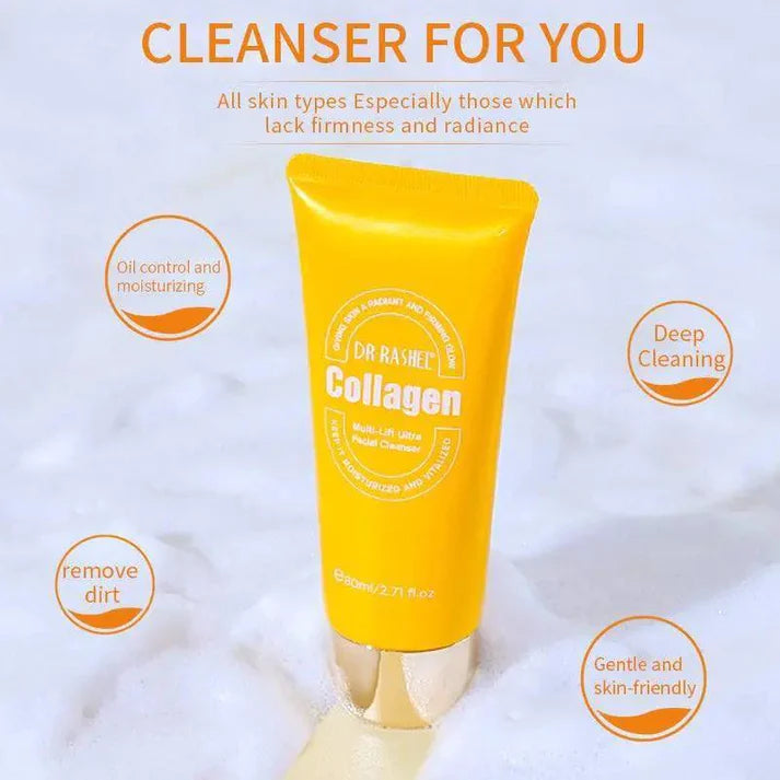 Dr.Rashel Collagen Multi-Lift Ultra Essence Facial Cleanser 80ml Face Wash