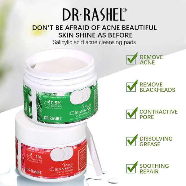 Dr Rashel Salicylic Acid Acne Cleansing Pads Facial Mask Acne Treatment Cotton Pads