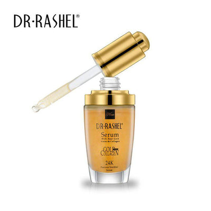 DR.RASHEL 24 K Real Gold Atoms Ampoule Collagen Makeup Primer Anti Wrinkle Hyaluronic Acid Face Whitening Serum
