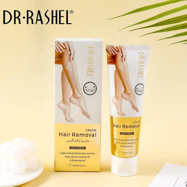 Dr Rashel Aloe Vera & Vitamin E Silky Legs Underarm Bikini Line Body Depilatory Cream Hair Removal Cream - 100g