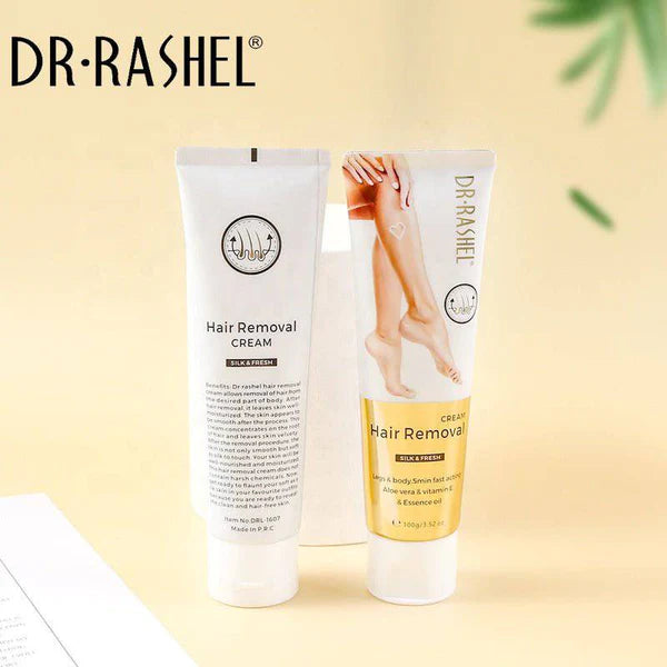 Dr Rashel Aloe Vera & Vitamin E Silky Legs Underarm Bikini Line Body Depilatory Cream Hair Removal Cream - 100g