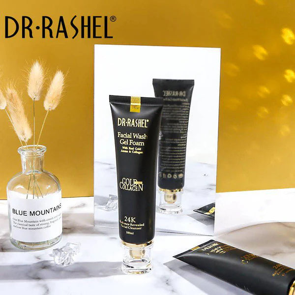 Dr.Rashel Facial Wash Gel Foam With Real Gold Atoms & Collagen