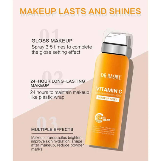 Dr.Rashel Vitamin C Brightening & Anti Aging Make up Fixer 3 in 1 Prep Primer Set