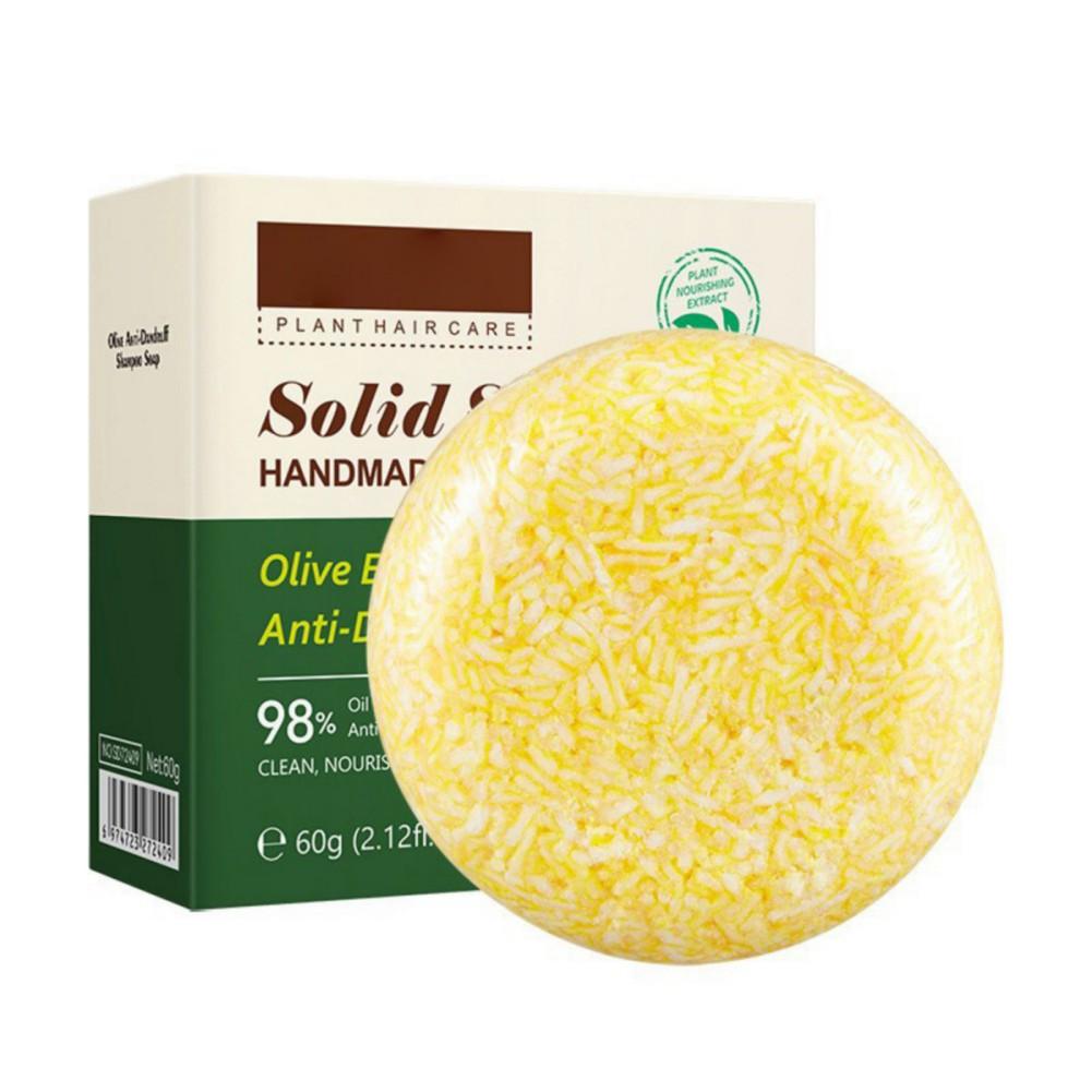 Sadoer Solid Shampoo Handmade Soap Olive Essence Anti Dandruff
