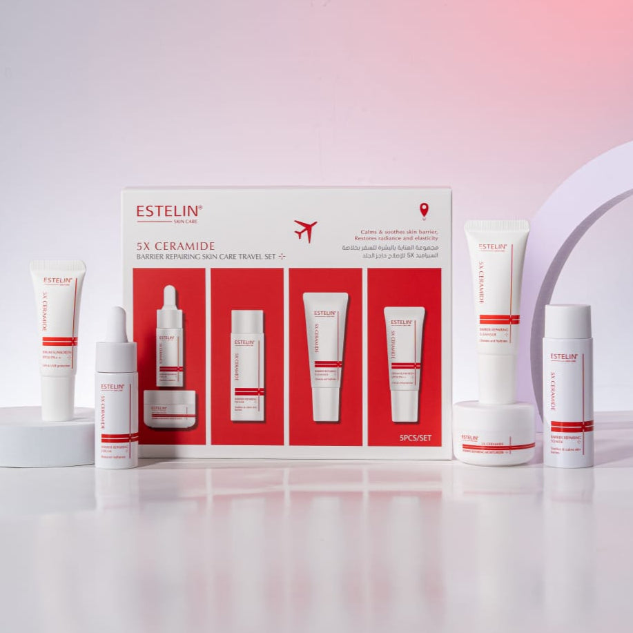 ESTELIN  5X CERAMIDE  BARRIER REPAIRING  SKIN CARE TRAVEL SET