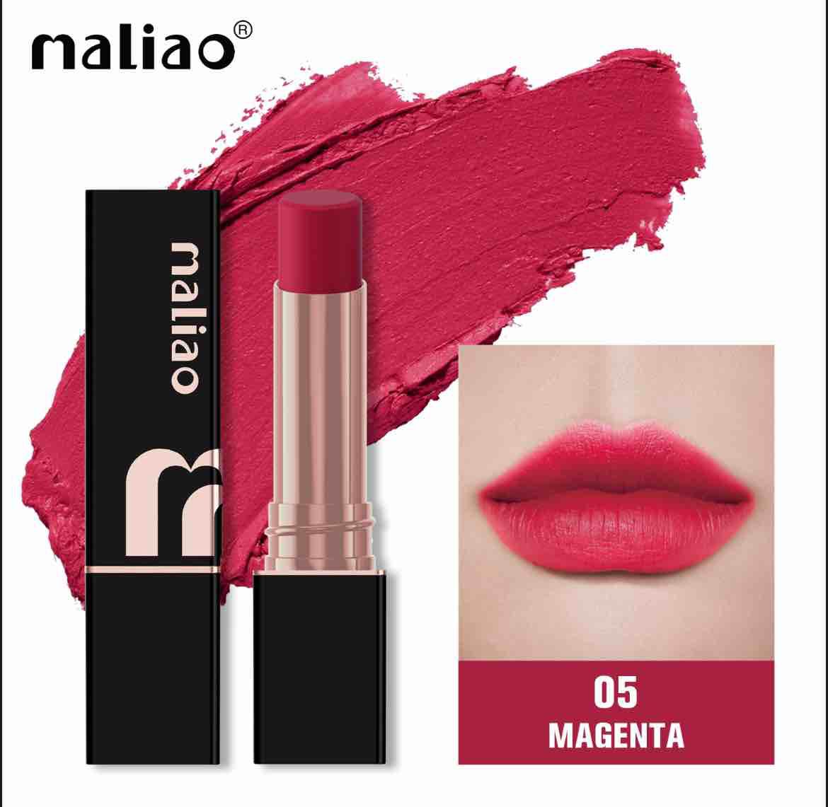 Maliao Super Non Transfer Lipstick Long Lasting Matte Finish Smudge-Proof Formula