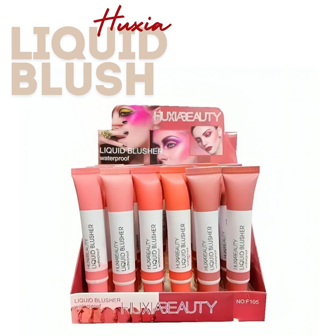 Huxia Beauty Waterproof Liquid Blusher 4Pcs Set