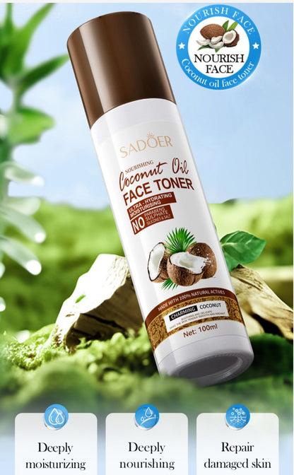 Sadoer Coconut Oil Ultra Hydrating Rejuvenation No Parabens  No Sulphate No Silicone & Salt Face Toner