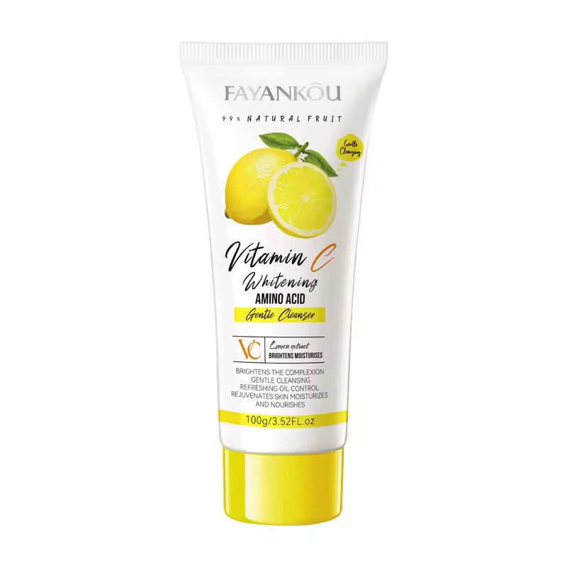 FAYANKOU&nbsp;Lemon Extract Vitamin C Whitening Oil Control Moisturizing Smooth Brightening Face Wash