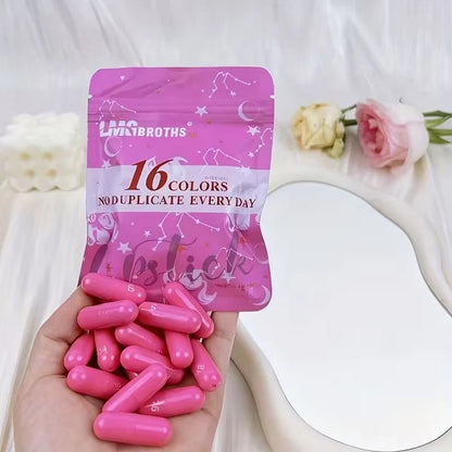 LINSBROTHS 16-Color Mini Capsule Lipstick Set