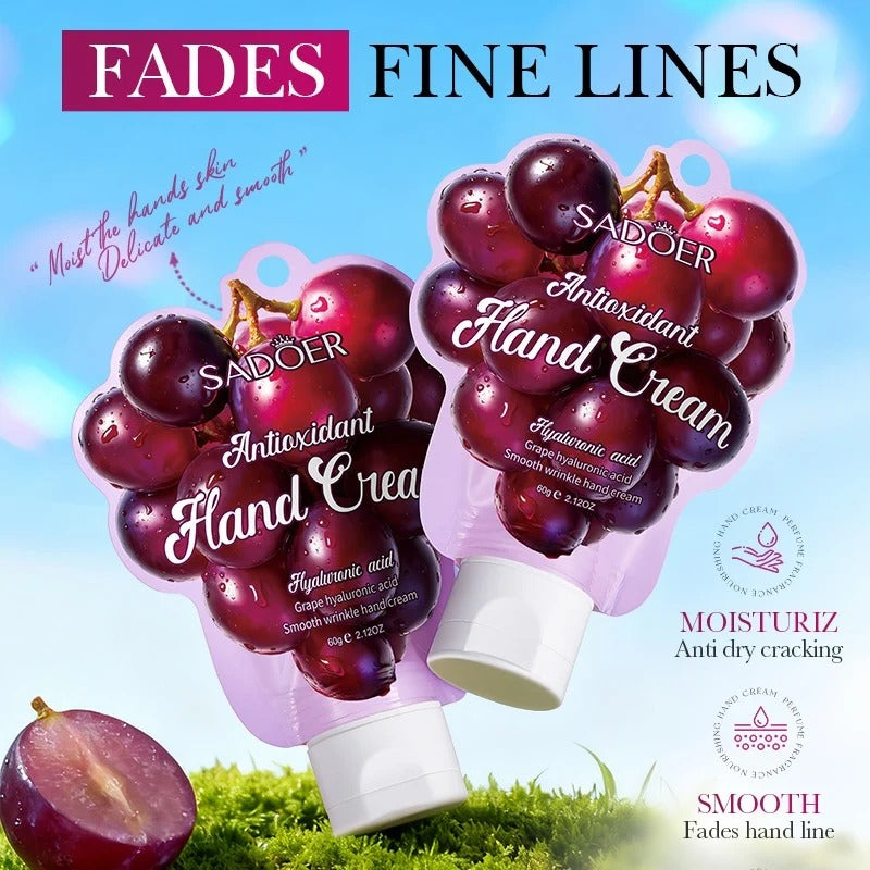 Sadoer Grape Hand Cream - Moisturizing & Nourishing Repair | 60g