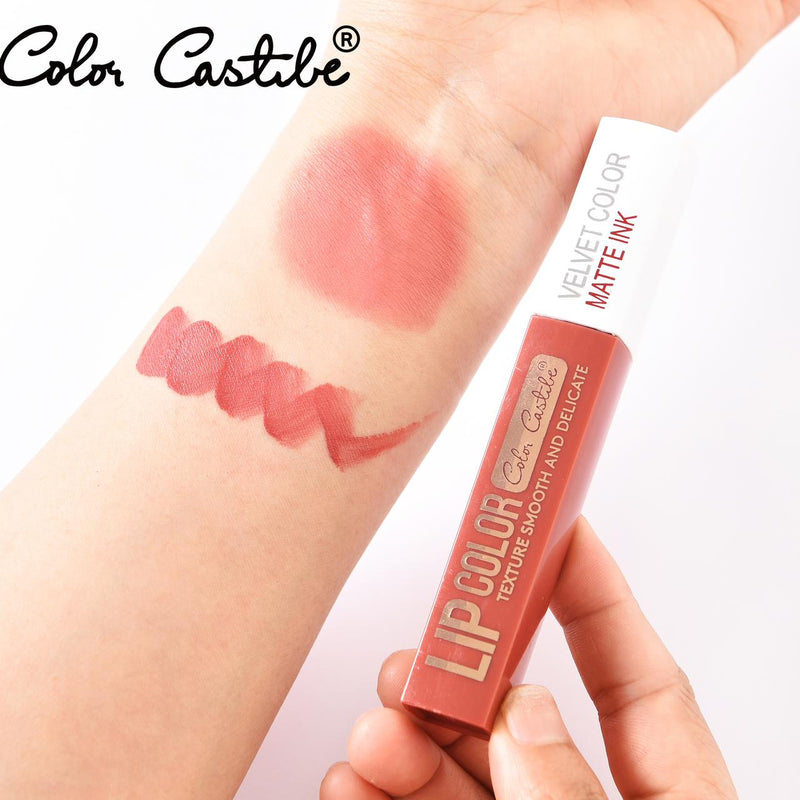 Color Castle Matte Velvet Fashion Color Long Lasting Lip Gloss 6Pcs Set