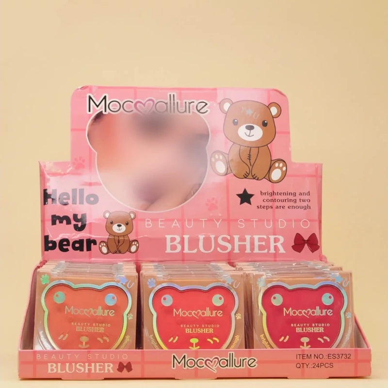 Mocallure Cute Teddy Bear Blush Pack of 3