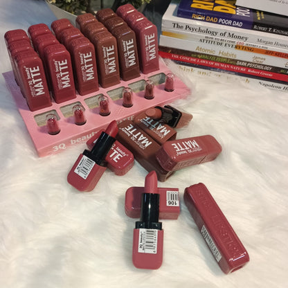 3Q Velvet Kiss Matte Lipstick Collection Pack of 6