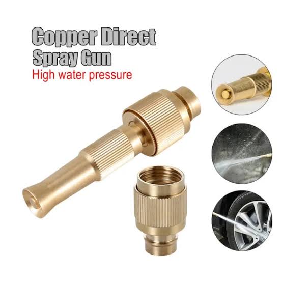 High Pressure Brass Nozzle Full Copper Material Integrated Direct Water Spray Nozzle Gun (high return)