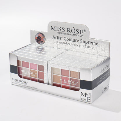 Miss Rose Artist Couture Supreme 12 Color Eyeshadow Palette