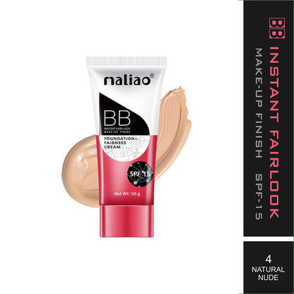 Maliao Instant Fair Look Make Up Finish BB Foundation Fairness Cream