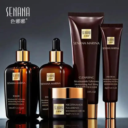 Senana Marina 5in1 Fullerenes Nicotinamide Suit Skin Care Set