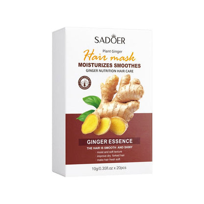 Sadoer Plant Ginger Moisturises Smoothes Hair Mask (20 Sachets)