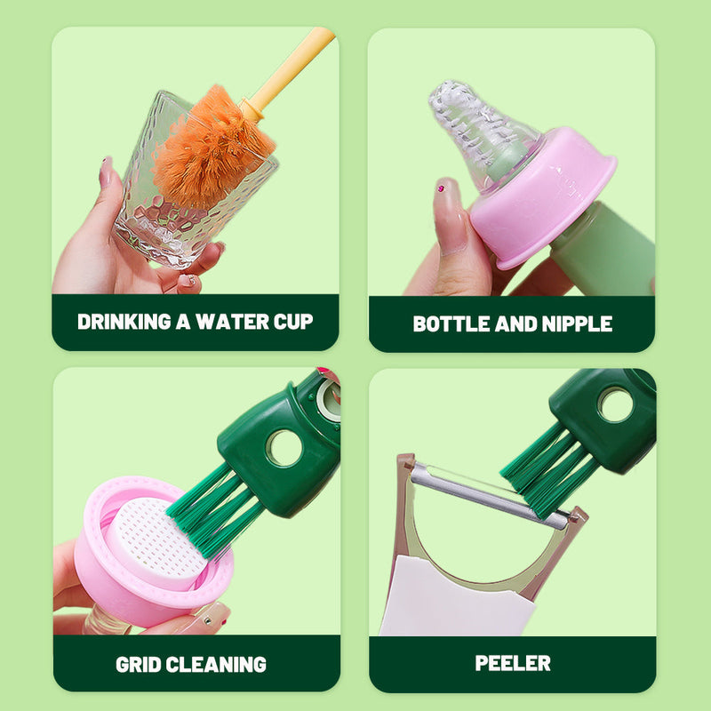 5in1 Multifunctional Long Handle Bottle Cleaning Brush