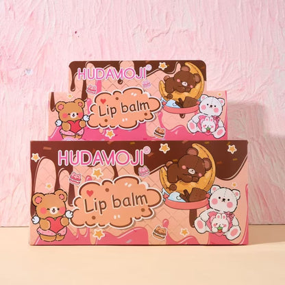 Super Duper Cute Teddy Bear Keychain Lip Balm
