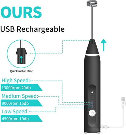 Rechargeable 2In1 Coffee & Egg Beater