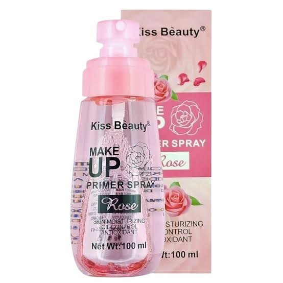 Kiss Beauty Rose Make Up Primer Spray Skin Moisturizing And Oil Control 100ml