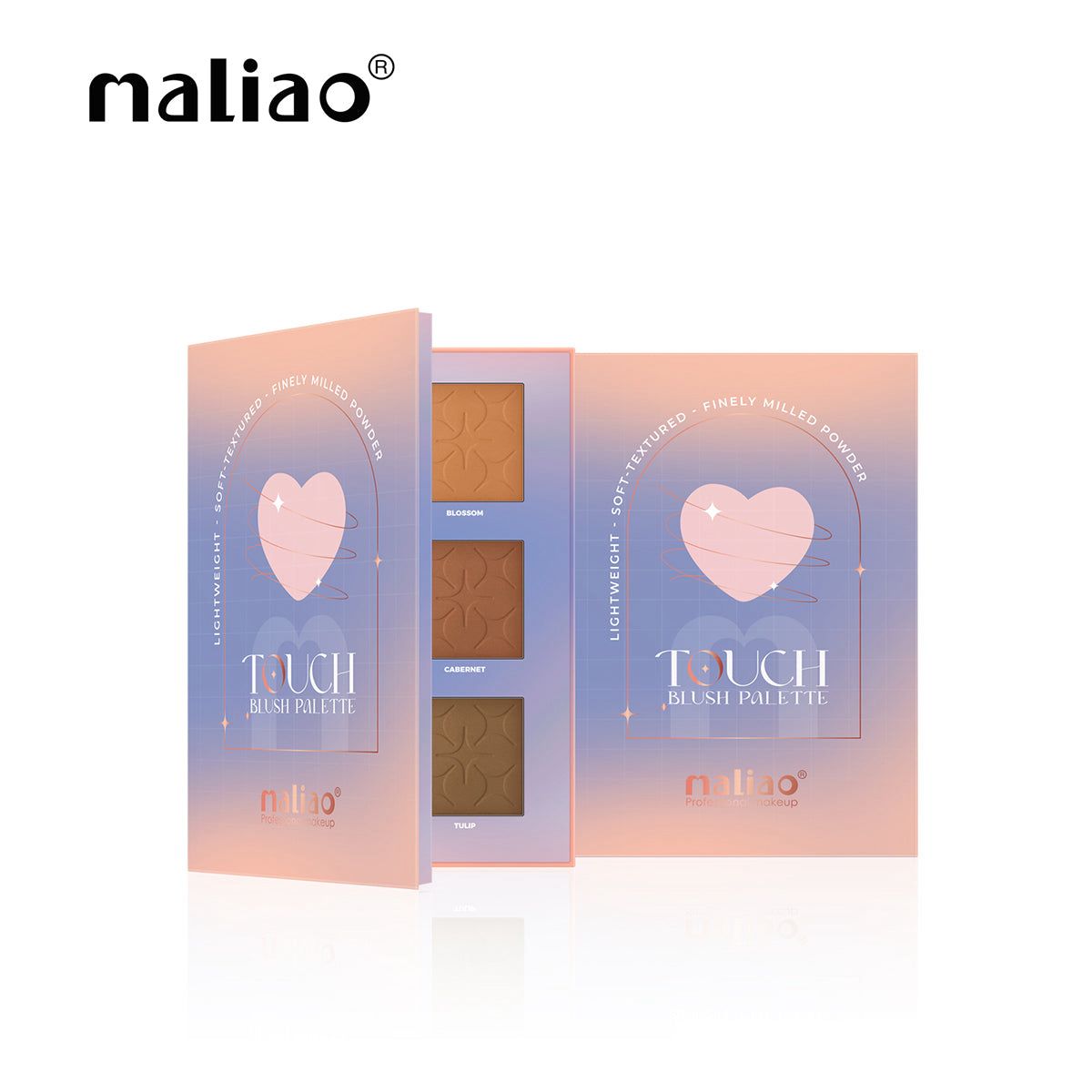 Maliao Touch Blush Palette Long Wear Fade Proof Formula