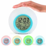 Cute Digital Alarm Clock Night Glowing