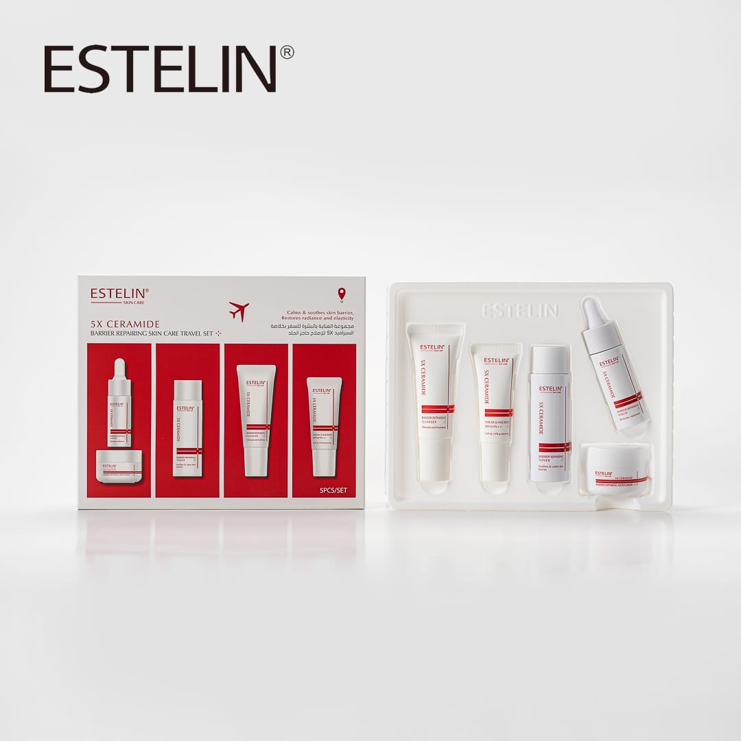 ESTELIN  5X CERAMIDE  BARRIER REPAIRING  SKIN CARE TRAVEL SET