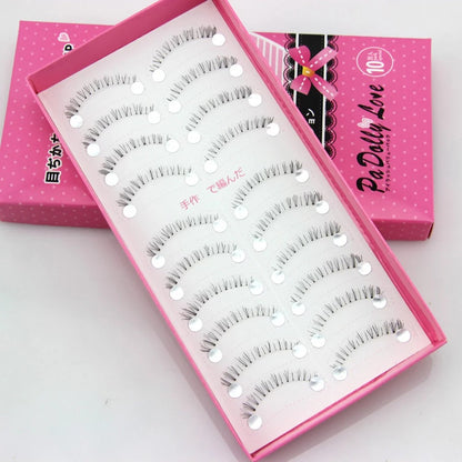 10 Pairs Lower Under Bottom Eye Lashes Extension False Eyelashes