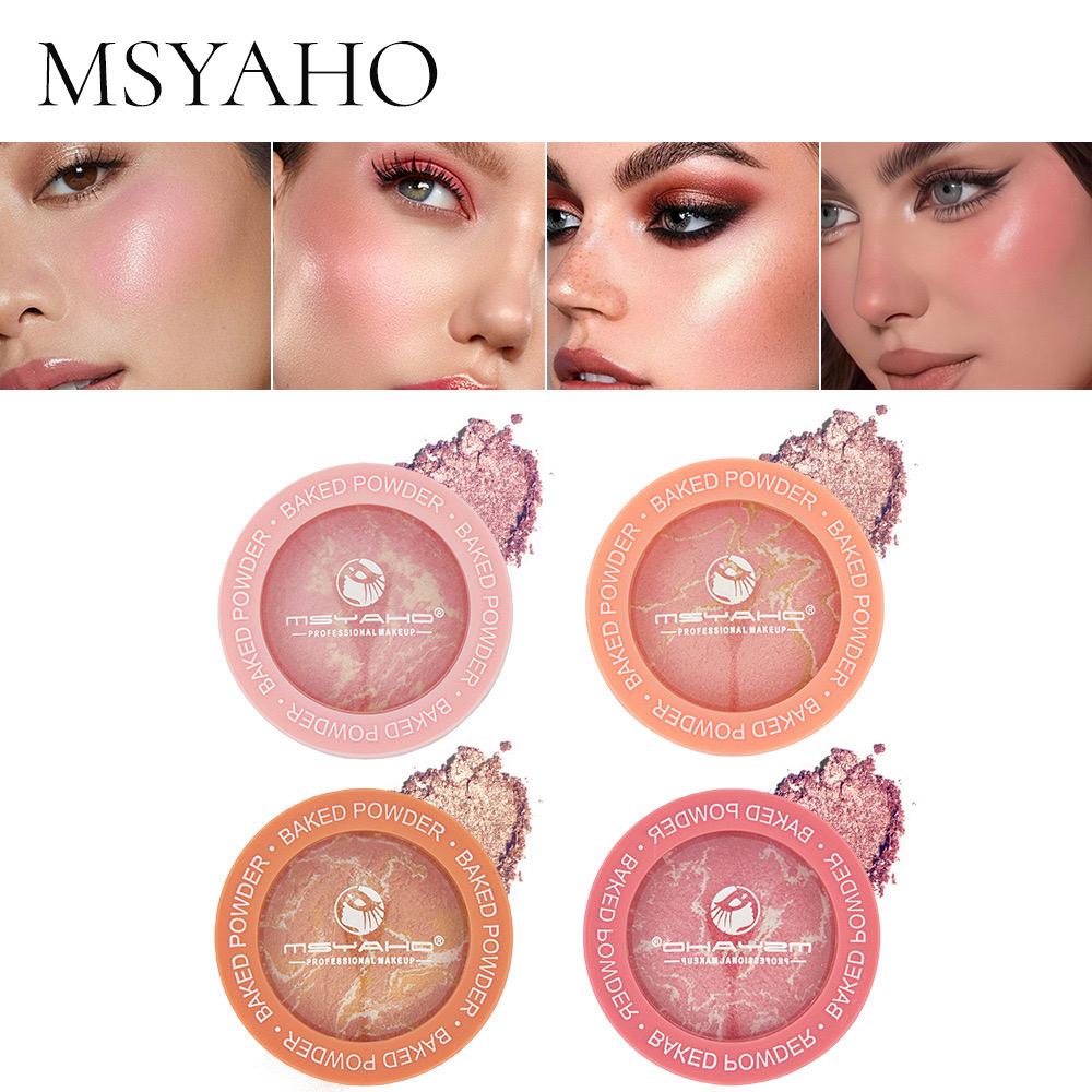 MSYAHO Baked Powder Terra Cota Blush 4Pcs Set