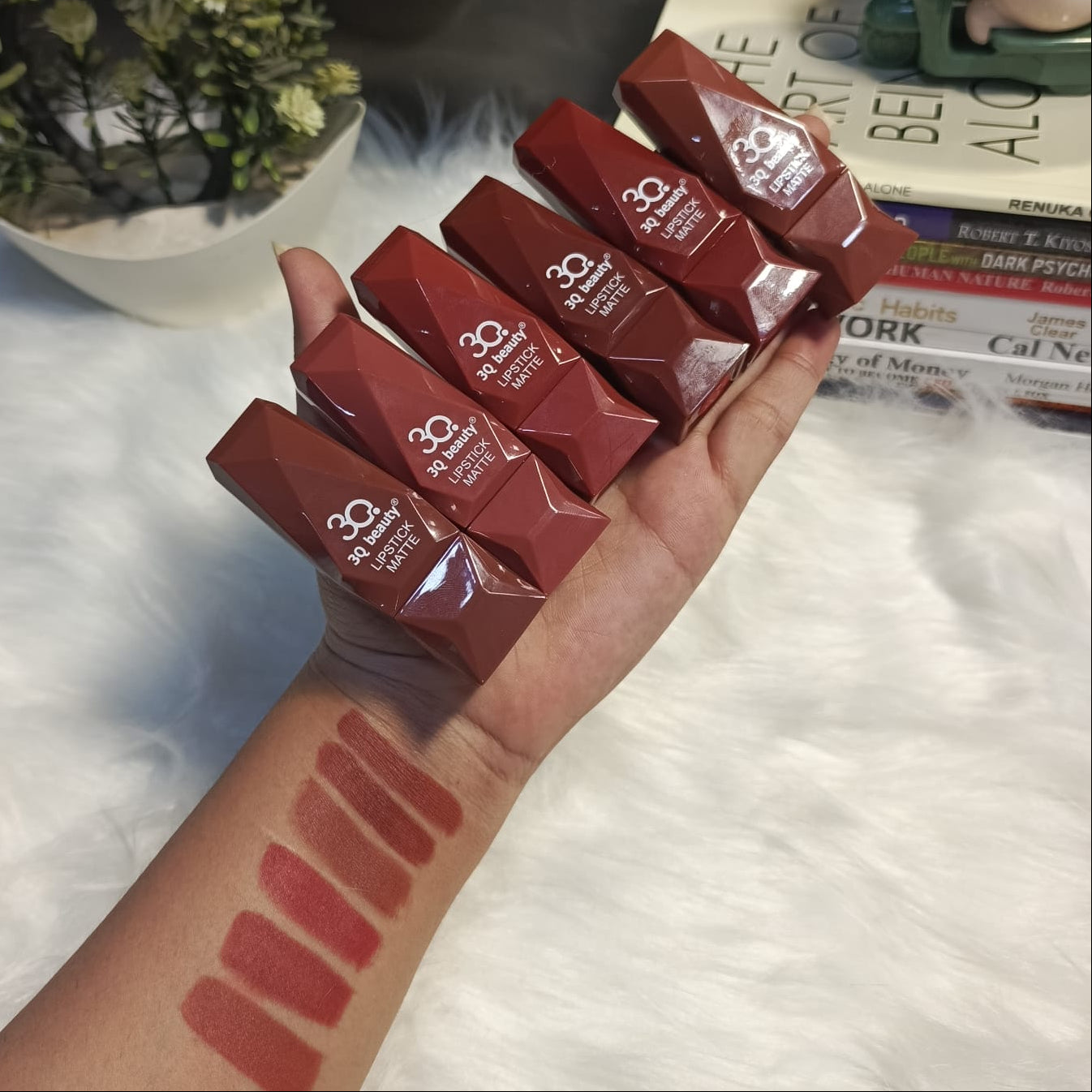 3Q High Coverage Matte Lipsticks Set (Nude Edition)