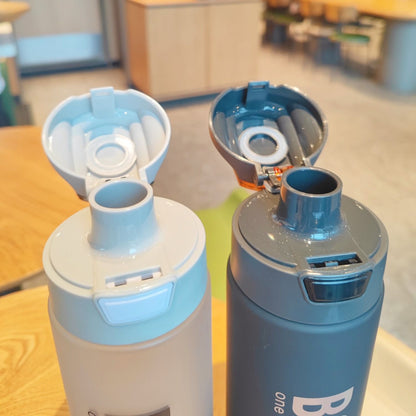 Leejo Travel Sports Water Bottle with Leak-Proof Time Marking Temperature 1000ml