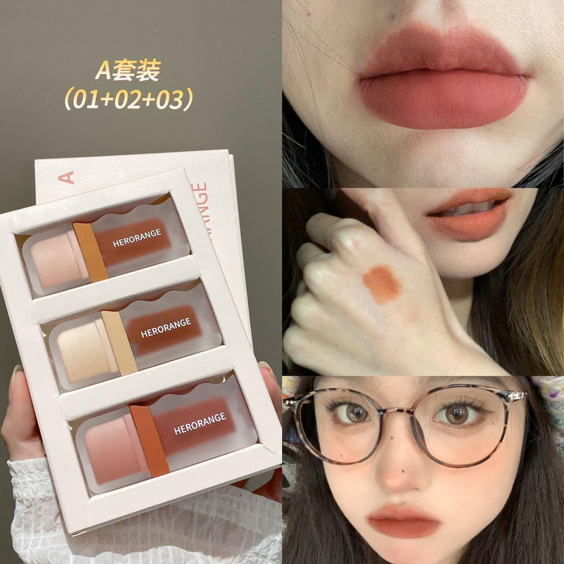 HERORANGE 3Pcs Lip Gloss Set