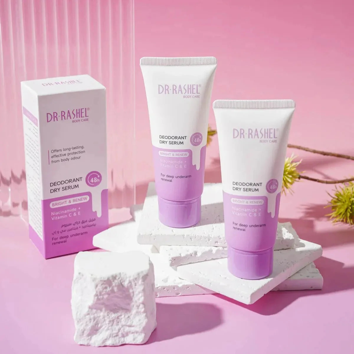 Dr Rashel Underarm Antiperspirant Deodorant Care Set (Purple)
