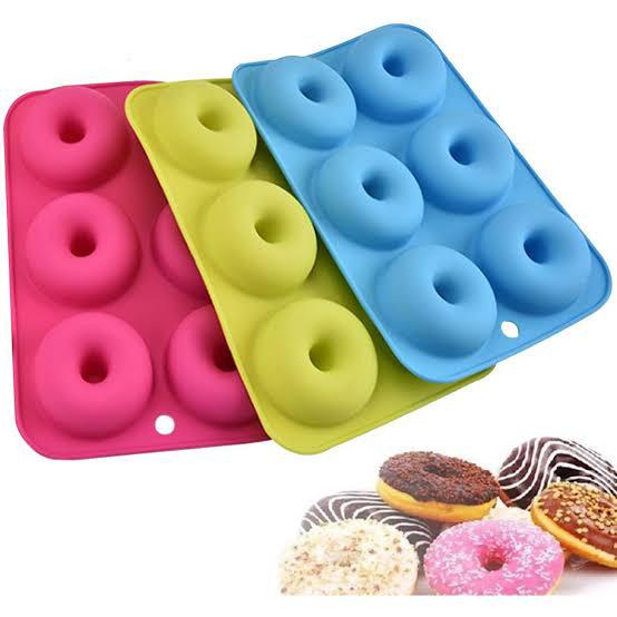 Silicone Reusable Simple Donut Baking DIY Mold Chocolate Biscuit Cake Mold