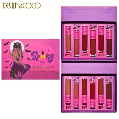 Kevin Coco 12-Color Matte Lip Gloss Set