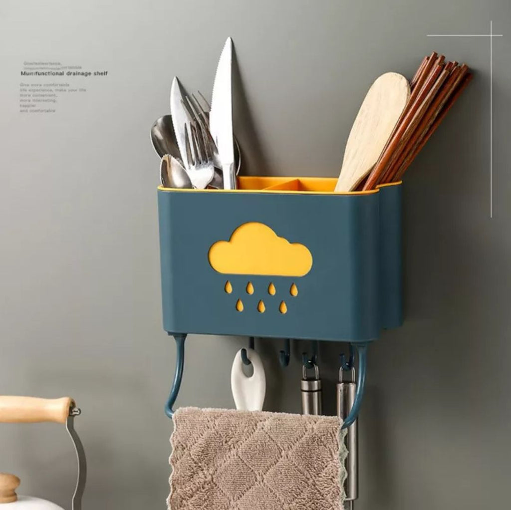 Raining Cloud-shaped Kitchen Spoon Shelves