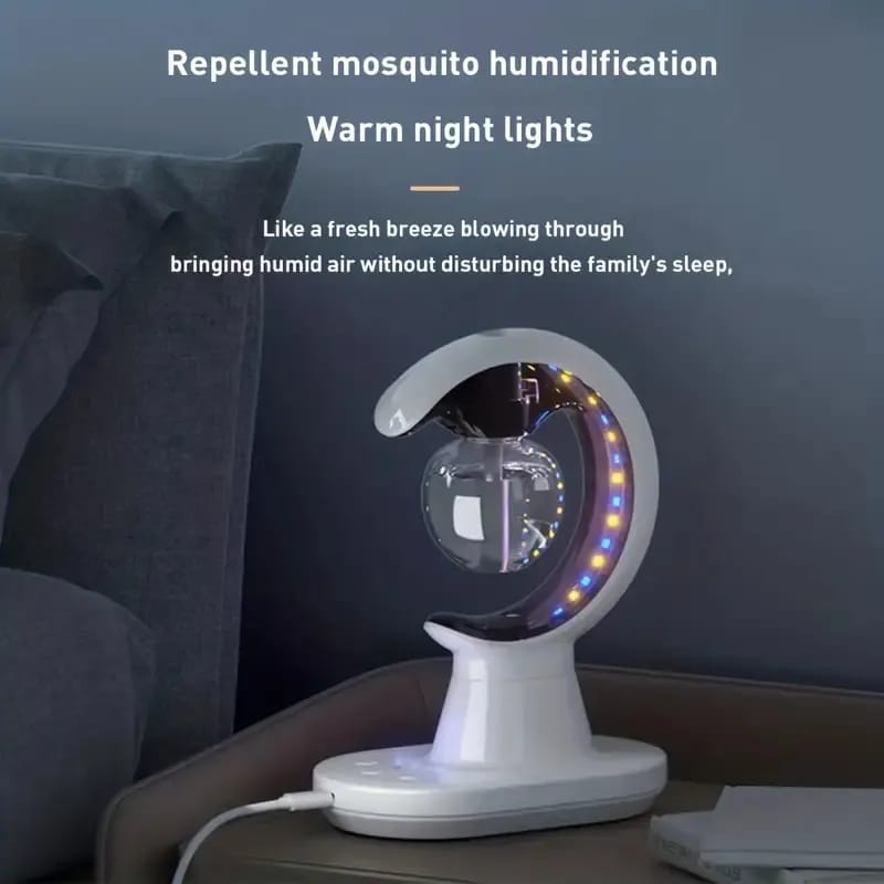 Multifunctional Smart Electric 3 In 1 Mosquito Repellent Air Humidifier LED Lamp