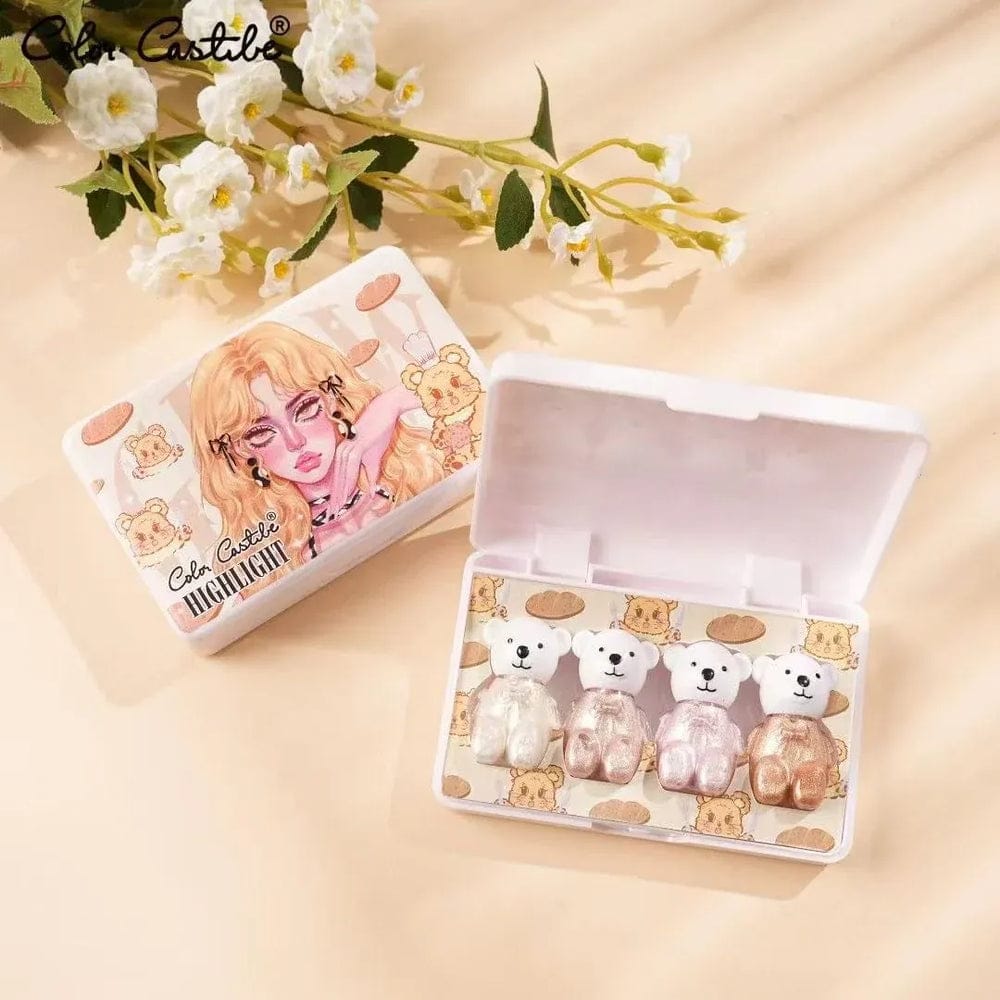 Color Castle Bear Highlighter 4 Pcs Set